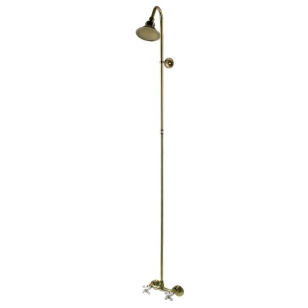 Kingston Brass Shower Combo, Antique Brass CCK2133PX